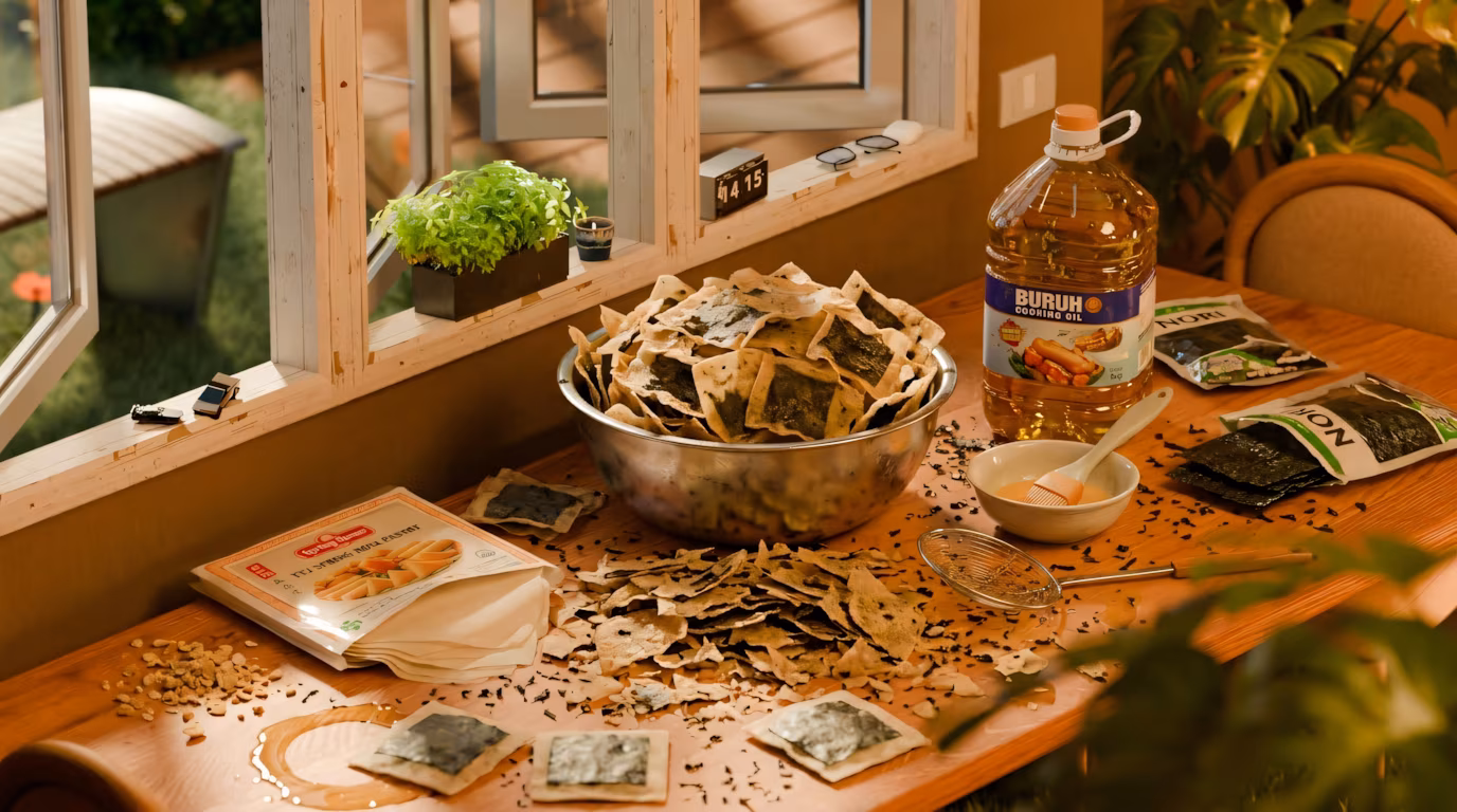 Fried Seaweed Crackers